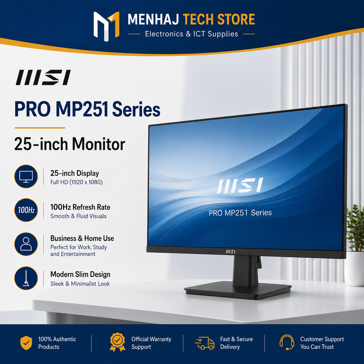 MSI PRO MP251 Series 25-Inch Monitor