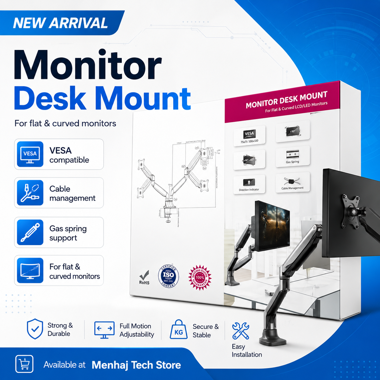 Monitor Desk Mount